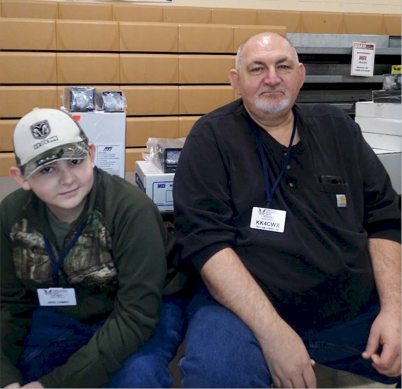 J.R. Lowry (KK4CWX) and his son Jake