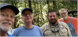 Special thanks to Turkey Creek Nature Preserve manager, Charles Yeager, shown 3rd from the left with part of the team.  The club really appreciates the use of your wonderful park.