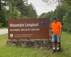 Main entrance to the refuge with Rodger (N4RDJ).