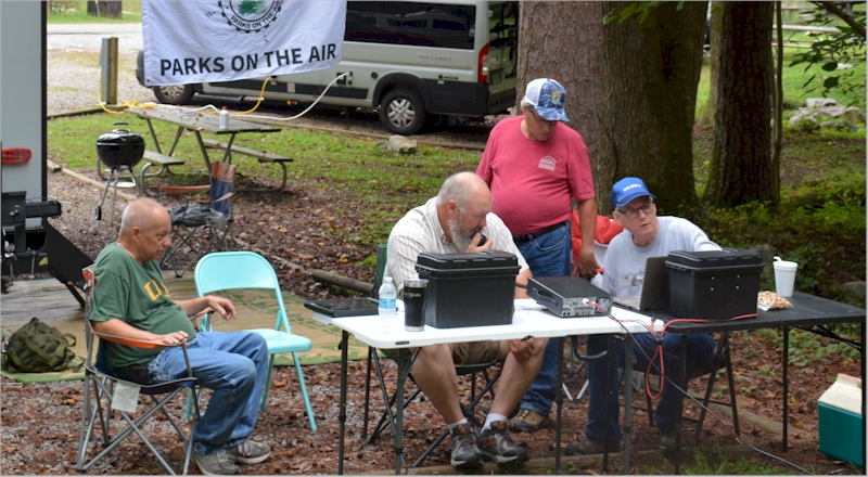 A very successful POTA activation for the club.
Danny (KN4VYC), Nick (KQ4GIO), Barry (W4NIC), and Phillip (KQ4ETC).