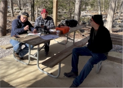 Barry W4NIC, Gary KQ4TAX, and Eric KE0U
